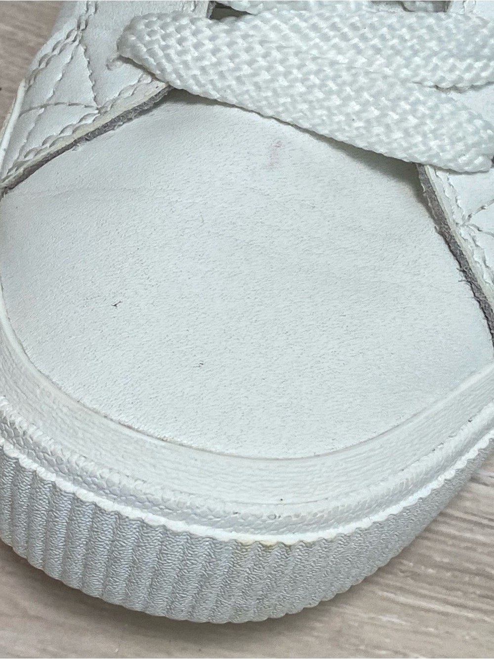 REEF / Lay Down Dawn White Leather Sneaker Size 8 - Picture 13 of 14